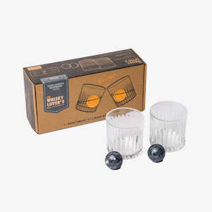 Gentlemens Hardware: Cocktail Tumbler & Whisky Stone Set