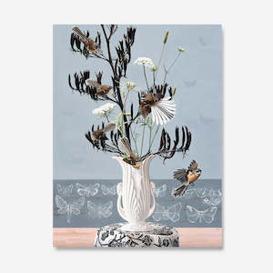 Jane Galloway: Flax and Fantails | Unframed | 5/40