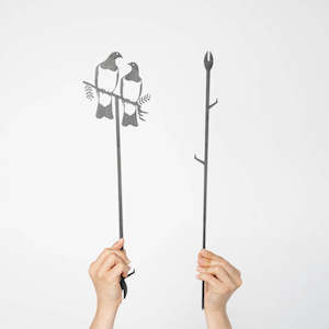 Garden: Kererū Pair Plant Stake | 100cm