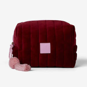 Cosmetic Case | Burgundy Velvet