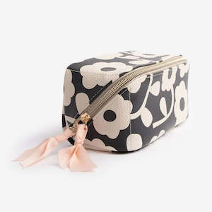 Diagonal Cosmetic Bag | Mono Bloom