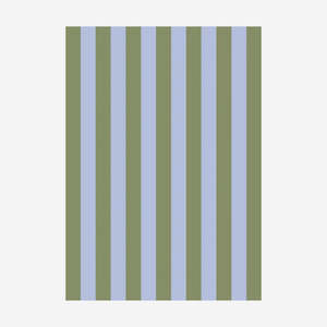Tea Towel | Bold Stripe Periwinkle + Olive