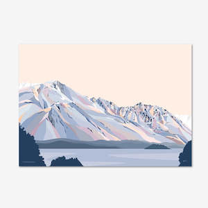 Roy's Peak Hike Without Border Art Print