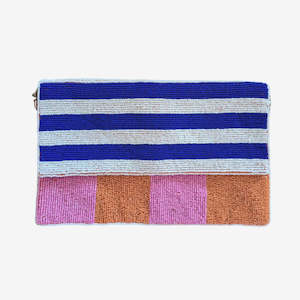 Beaded Clutch | Stripe