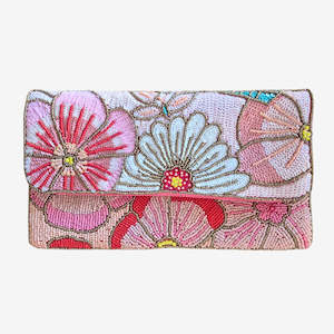 Handbags: Beaded Clutch | Floral