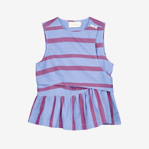 Simpson Top | Raspberry Stripe