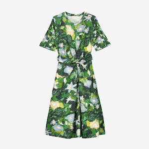Clothes: Terra Short Sleeve Wrap Dress | Garden