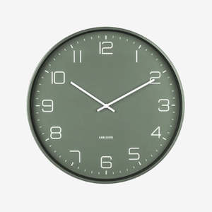 Decor: Lofty Wall Clock | Matte Green