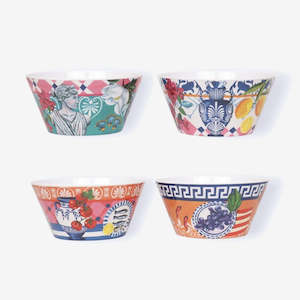 Drink Serve: Melamine Bowl Set | Mediterranean Summer