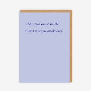 Gift Card | Dad, I Owe You