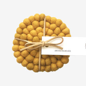 Felt Ball Coaster | Set of 4