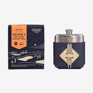 Give: Golfers Hip Flask & Divot Tool Set