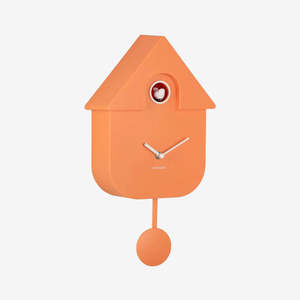 Decor: Modern Cuckoo Clock | Bright Orange