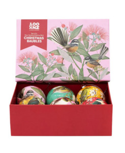 NZ Native Bird Baubles | Set of 6