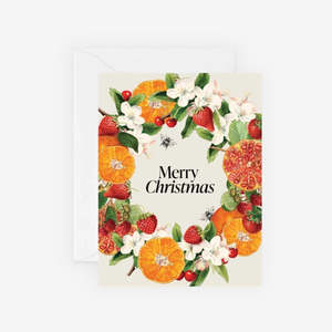 Father Rabbit: Gift Card | Merry Christmas Wreath