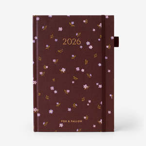 Fox Fallow: 2026 A5 Vertical Planner | Wisteria