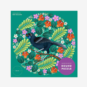 1000 Piece Jigsaw Puzzle | Round | North Island Kokako