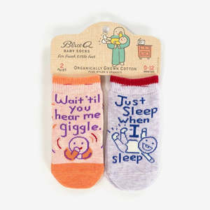 Baby Sock Duo | Giggle / Sleep