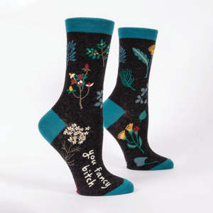 Blue Q: Womens Crew Socks | You Fancy Bitch