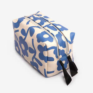 Her: Travel Wash Bag | Blue Flower | Large