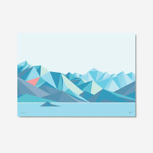 Wanaka Geometric Art Print