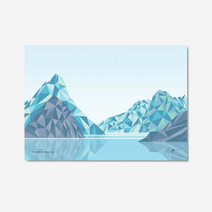 Milford Sound Geometric Art Print