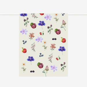 Drink Serve: Tea Towel | Flower Fruit Arrangement