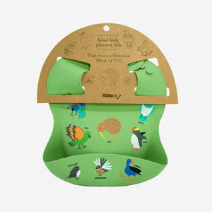 Give: Silicone Bib | NZ Birds