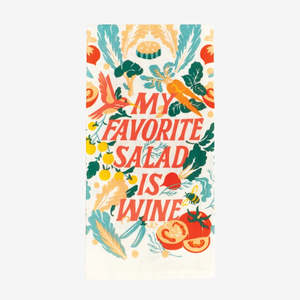 Tea Towel | Favourite Salad is Wine