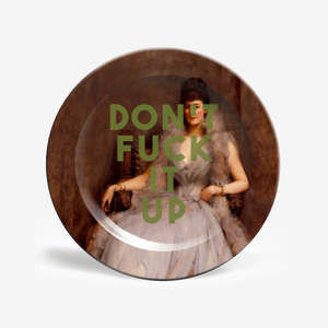 Drink Serve: Don't Fuck It Up Plate | Large