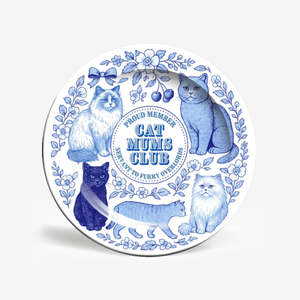 Drink Serve: Cat Mums Club Plate | Large