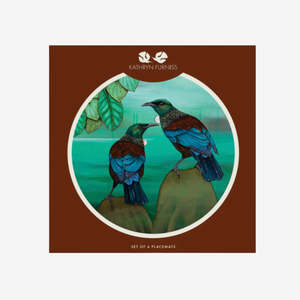 Placemats Set of 6 | Birds of New Zealand
