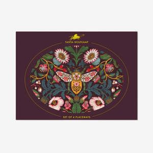 Oval Placemat | Set of 4 | Damask