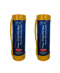 Frontpage: 2 x *NEW 2025* PrimeWhip PRO MAX 3.3L N2O Cannister