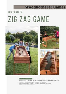 Zig Zag Game Woodworking Plan - Woodbotherer Games