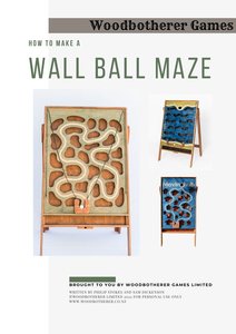 Products: Wall Ball Maze Woodworking Plan - Woodbotherer Games