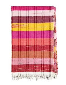 Cushions: Recycled Cotton rag throw, Multi Coloured