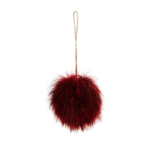 Accessories Gifts: Feather Hanging Decoration - Red - CLEARANCE