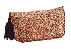 Accessories Gifts: Printed washbag w/ tassel, lrg
