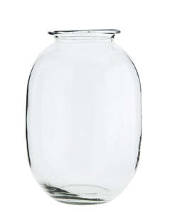 Vases: Tall Glass vase, clear
