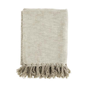 Cushions: * SPECIAL 20% OFF Stella Throw - Cotton & Linen - Taupe