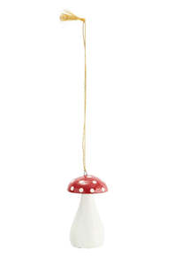 Christmas: Hand painted Mushroom decoration