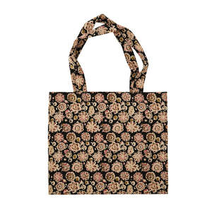 Accessories Gifts: Printed Cotton Tote Bag - Black