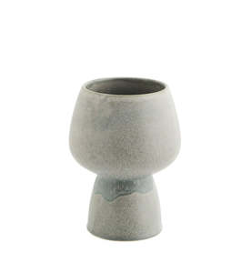 New Range Of Madam Stoltz: * SPECIAL DISCOUNT 20% OFF Large Stoneware flower pot, Grey/Green