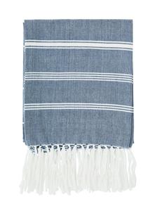 All: Striped hammam towel, blue/white/silver