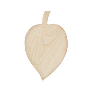 All: Wooden Leaf Serving Dish - Natural