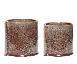 New Range Of Madam Stoltz: Scarlet Plant Pots, set/2