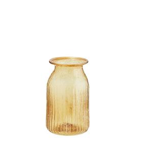 Recycled glass vase, Golden Yellow