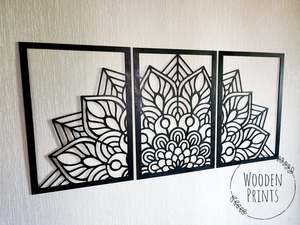 Mandala Wall Panel (set of 3)