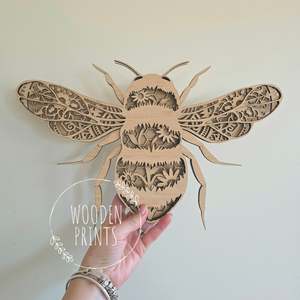 Products: Layered Bee Wall Art – Set of 3